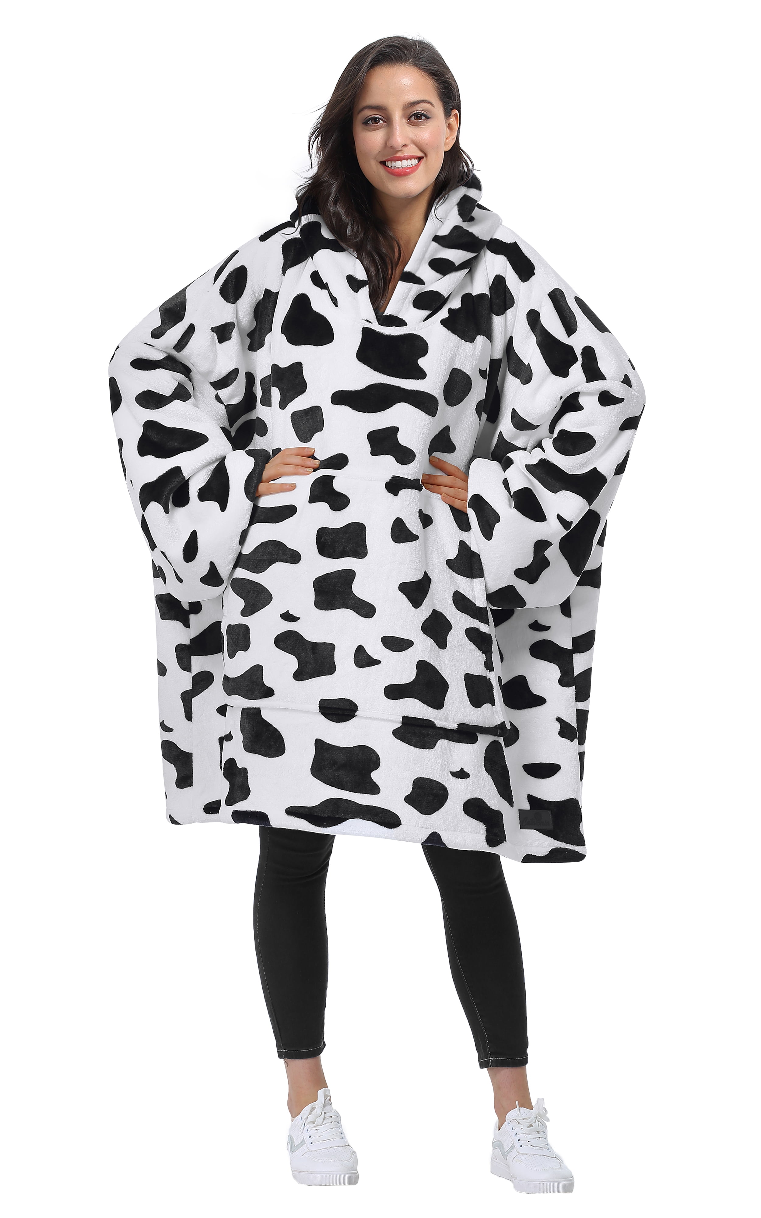 Tirrinia Oversized Hoodie Blanket Sweatshirt Comfortable Sherpa Giant