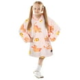 thumbnail image 1 of Tirrinia Oversized Hoodie Blanket Sweatshirt for Kids, Wearable Cute Patterns fleece Pullover, as Warm & Funny Gifts for 4-10 Years Boy Girl, 1 of 4