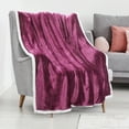 thumbnail image 1 of Tirrinia Sherpa Throw Blanket Fleece, Super Cozy TV Blanket Reversible, 2.1 lb, 50" x 60", All Ages, 1 of 5