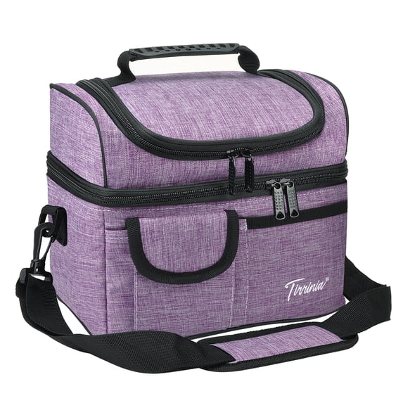 Tirrinia Solid Print Work Lightweight Compact Leakproof Thermal Oxford Cloth Reusable Lunch Bags
