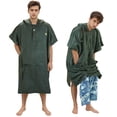 thumbnail image 1 of Tirrinia Surf Poncho Changing Robe with Hood, Absorbent Quick Dry Microfiber Wetsuit Changing Towel with Pocket for Surfing Men Women, 1 of 9