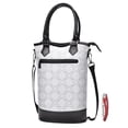 thumbnail image 1 of Tirrinia Wine Bag Portable Gift Tote,PU Leather Leakproof Insulated Wine Bottle Carrying Cooler Carrier with Fixed Compartment for Travel,Picnic,Party,Great Gift for Wine Lover,White, 1 of 7