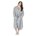 thumbnail image 1 of Tirrinia Women's Plush Soft Robe - Fluffy, Warm, and Fleece Sherpa Shaggy Bathrobe for Ultimate Comfort, Machine Washable, Large Size, Grey, 1 of 7
