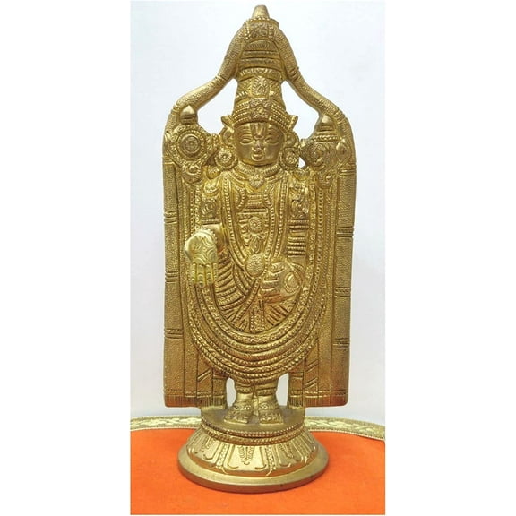 Tirupati Balaji Statue Indian God Statue Hindu God Statue Balaji Idol Venkateswara Figurine Vishnu Figurine Brass Balaji Sculpture Indian Home Decor Pooja Items - AtoZ India Cart