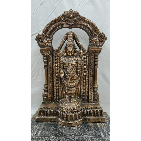 Tirupati Balaji Statue, Lord Venkateswara Figurine, Balaji Sculpture, Home Decor, Hindu God Statue, Vishnu Statues, Indian Decor - AtoZ India Cart