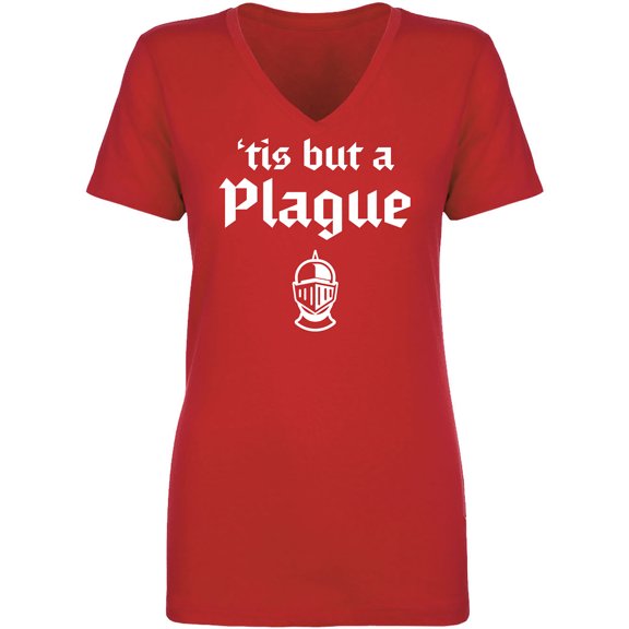 'Tis But A Plague Womens V-Neck T-Shirt