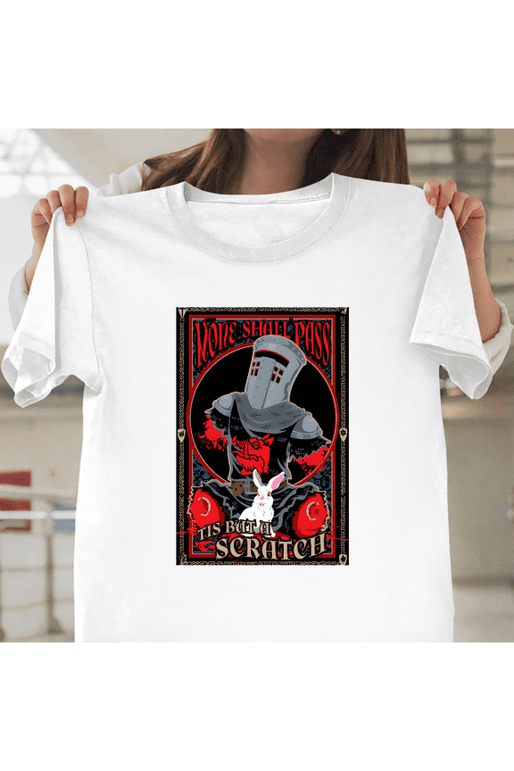 Tis But A Scratch Funny Monty Python Quote Graphic Unisex T-Shirt, up to size 3XL.