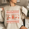 thumbnail image 1 of Tis the Season to Be Outside Sweatshirt, Nature Winter Sweatshirt, Camping Sweatshirt, Hiker TShirt, Camping Vacation Shirt, Campers11 Sweatshirt All Size S-5XL, 1 of 5