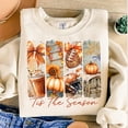 thumbnail image 1 of Tis the Season Sweatshirt, Coquette Fall Pumpkin Sweatshirt, Floral Fall Brushstroke Sweatshirt, Fall Football Shirt, Fall Vibes, Pumpkin Spice Sweatshirt, 1 of 5
