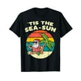 thumbnail image 1 of Tis The Sea Sun Santa Beach Summer Christmas In July Summer T-Shirt, 1 of 5