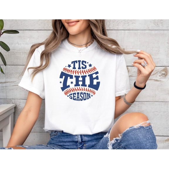 Tis The Season Baseball Sports Team Family T-Shirt All size S-3XL