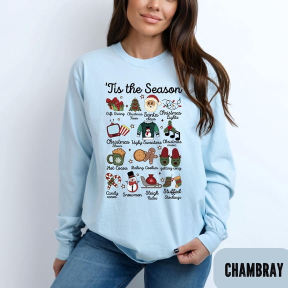 Tis The Season Christmas Shirt, Xmas Shirt, Christmas Traditions Shirt, Cute Christmas Tee