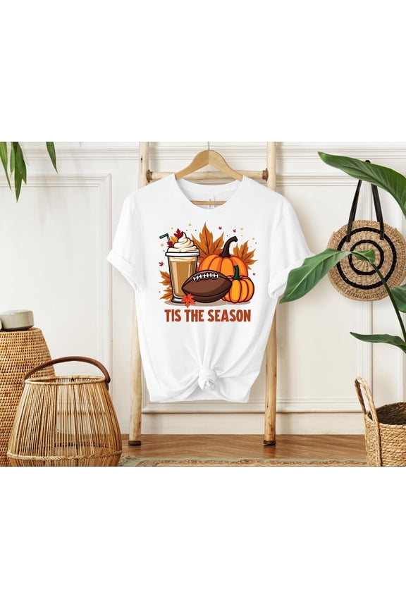 Tis' The Season Fall T-Shirt, Fall Football T-Shirt, Football Shirt Gamer Day, Tis The Season T-Shirt