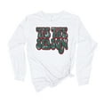 thumbnail image 1 of Tis The Season Festive Red and Green Retro Holiday Shirt Ladies Womens Long Sleeve T-shirt Christmas Graphic Tee-White-medium, 1 of 1