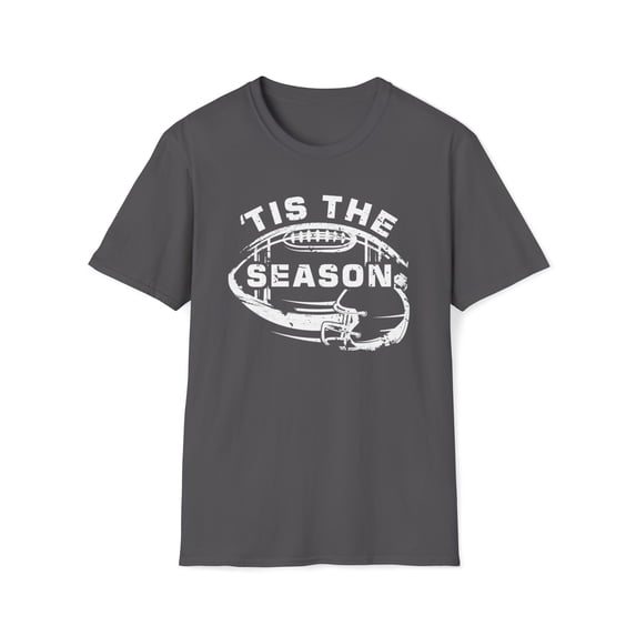 Tis The Season Football, Gildan Unisex Softstyle Shirt, Graphic Tee, S-3XL