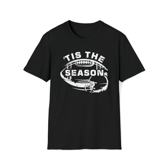 Tis The Season Football, Gildan Unisex Softstyle Shirt, Graphic Tee, S-3XL