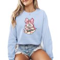 thumbnail image 1 of Tis The Season Holiday Christmas Sweatshirt Funny Women Cute Casual Long Sleeve Graphic Shirts Pullover Tops, 1 of 4