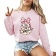 thumbnail image 1 of Tis The Season Holiday Christmas Sweatshirt Funny Women Cute Casual Long Sleeve Graphic Shirts Pullover Tops, 1 of 4