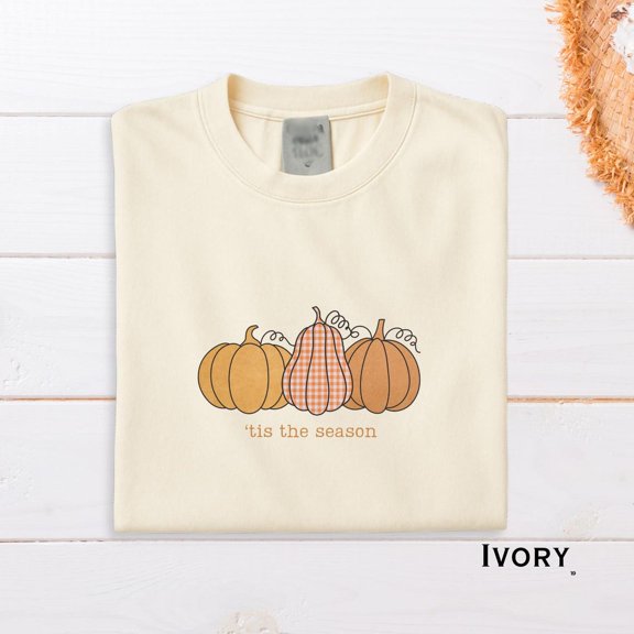 Tis The Season Pumpkin Fall Patch Autumn Graphic Day T-Shirt