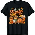 thumbnail image 1 of Tis The Season Pumpkin Spice Latte Halloween Fall Coffee T-Shirt, 1 of 5