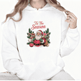 thumbnail image 1 of Tis The Season Santa Christmas Gift Graphic Trendy Tee T-Shirt Print Top Hooded long-sleeved White S-2XL, 1 of 6