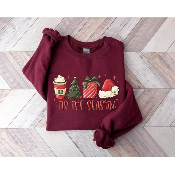 Tis The Season Sweatshirt, Christmas Tis The Season Sweatshirt, Merry Christmas Sweatshirt