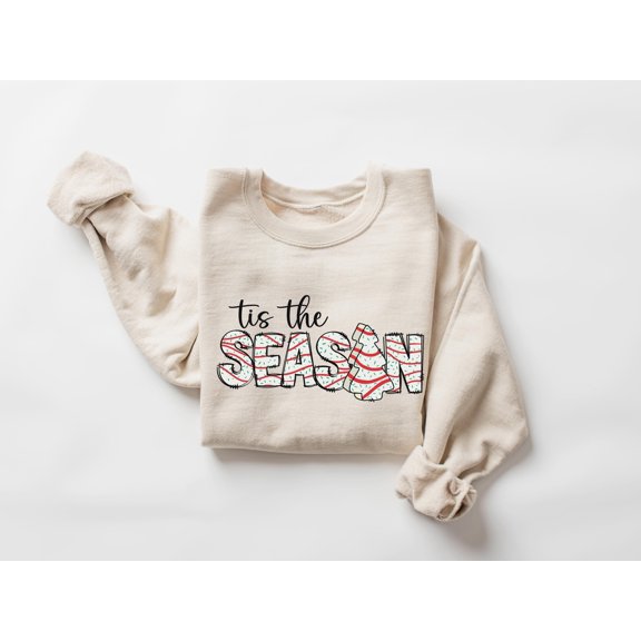 Tis The Season T-Shirt Coquette Bow Christmas Shirt Retro Christmas Crewneck Girly Christm