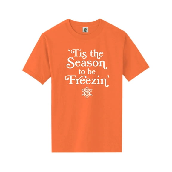 Tis The Season To Be Freezin Short Sleeve Neon T-Shirt
