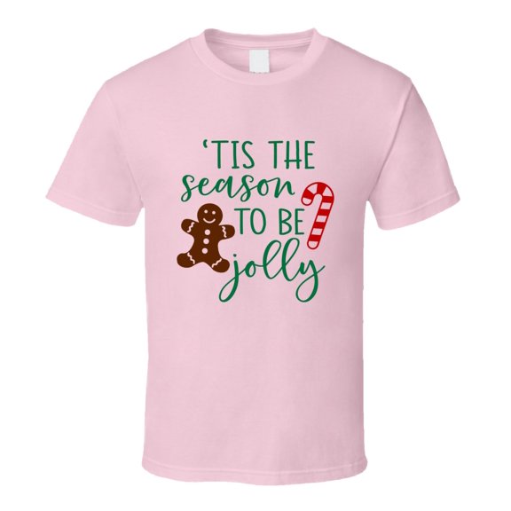 Tis The Season To Be Jolly Candy Cane Christmas Tee Holiday Tshirt Great Yuletide T Shirt