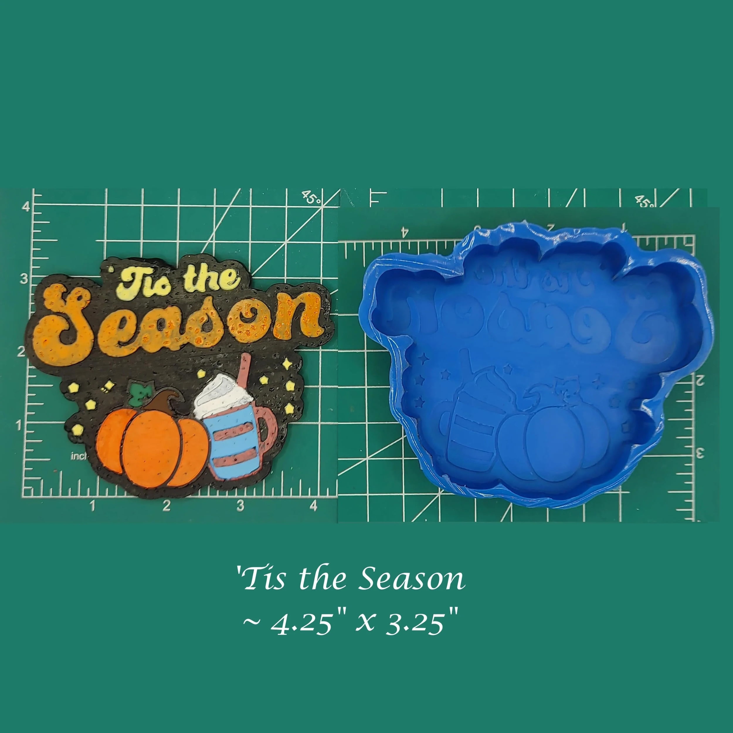 Tis the Season - Fall/Autumn - Silicone Freshie Mold