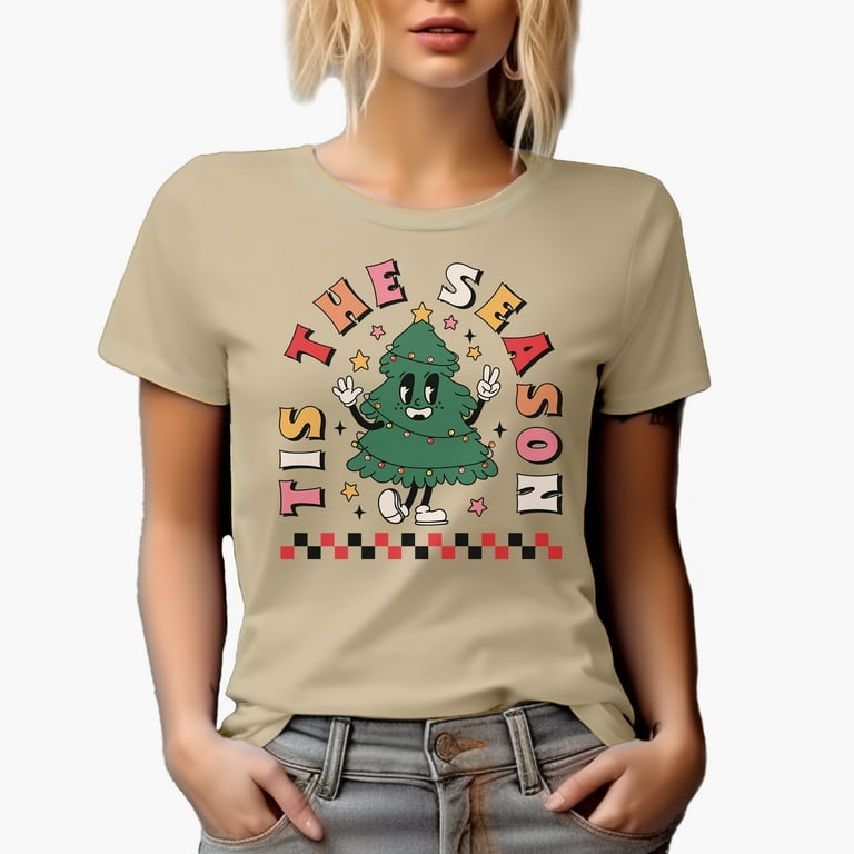 Christmas Lights Tan Tee Christmas Lights Tan Tee