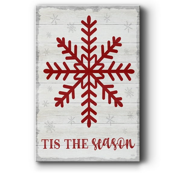 Tis the Season Snowflake- Gallery Wrapped Canvas