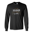 thumbnail image 1 of Tis the Season to Sparkle Happy New Year Festive Unisex Adult Long Sleeve T-shirt-Black-xxxl, 1 of 4