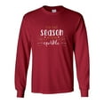 thumbnail image 1 of Tis the Season to Sparkle Happy New Year Festive Unisex Adult Long Sleeve T-shirt-Cardinal Red-xxxl, 1 of 4