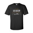thumbnail image 1 of Tis the Season to Sparkle Happy New Year Festive Unisex Adult Short Sleeve T-shirt-Black-5xl, 1 of 4