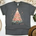 thumbnail image 1 of Tis the Season to Sparkle Shirt | Christmas Tree Lights Graphic Tee, Dark Heather, Size 2XL, 1 of 6
