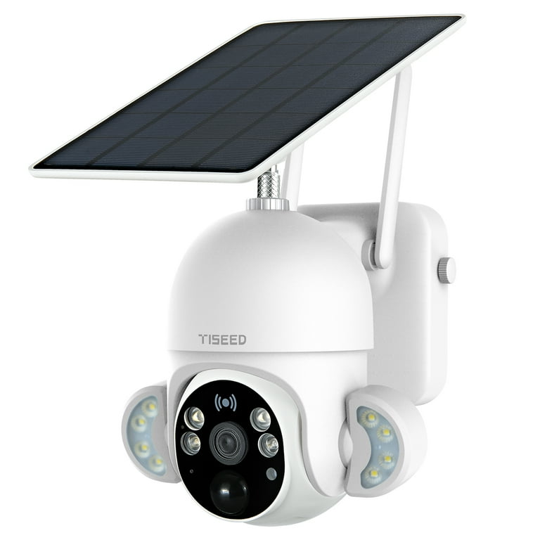 Battery operated floodlight camera top