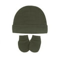 thumbnail image 1 of Tisoloow Baby Hats with Scratch Mittens Set Unisex Newborn Hospital Hats for Baby Boys Girls Cute Infant Beanie Caps Army One Size, 1 of 9