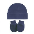 thumbnail image 1 of Tisoloow Baby Hats with Scratch Mittens Set Unisex Newborn Hospital Hats for Baby Boys Girls Cute Infant Beanie Caps Navy One Size, 1 of 9