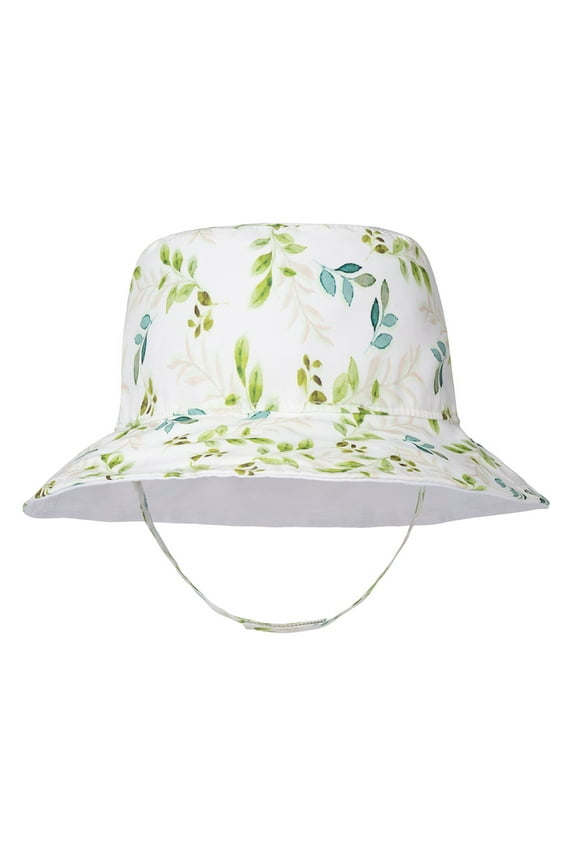 Baby Sun Hat UPF 50+ Sun Protection Cute Baby hats Wide Brim Summer Beach hat Toddler Sun Hats for Boys Girls Leaf 0-6 Months