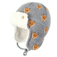 thumbnail image 1 of Tisoloow Baby Winter Hat Earflap Sherpa Lined Warm Fleece Pilot Hat Toddler Kids Infant Caps for Baby Boys Girls Deer Large, 1 of 8
