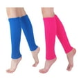 thumbnail image 1 of Tisoloow Leg Warmers for Women Women Juniors Neon Ribbed Leg Warmers for 80s Eighty's Party Knitted Sports Socks Blue&Rose One Size, 1 of 6