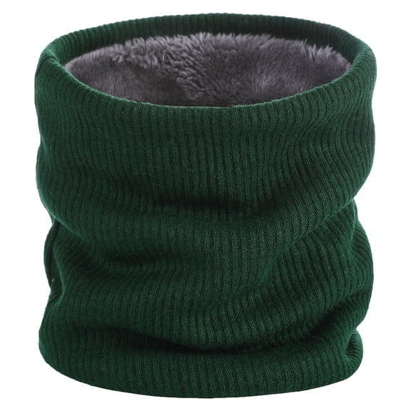 Tisoloow Winter Neck Gaiter for Women Men Fleece Neck Warmer Face Cover Winter Neck Scarf Windproof Ski Face Mask Green One Size