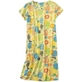 thumbnail image 1 of Tisoloow Women's Cotton Nightgown Sleepwear Short Sleeves Shirt Casual Print Sleepdress Yellow X-Large, 1 of 9