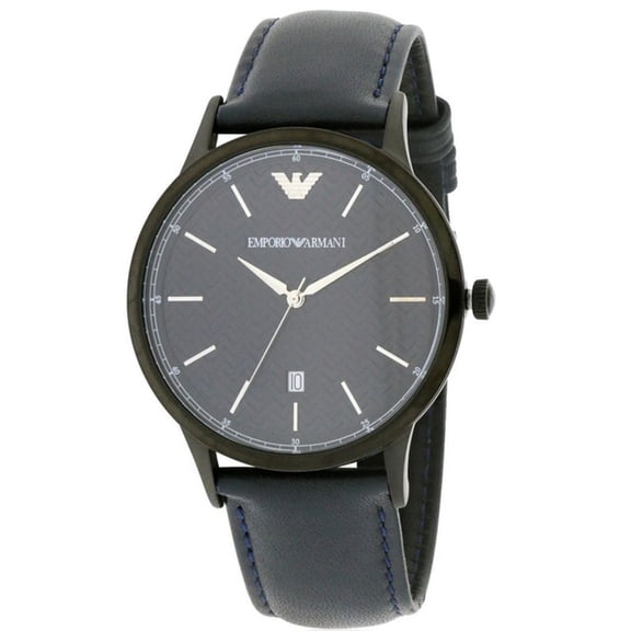 Armani Renato Men's Blue Leather Quartz Watch AR2479