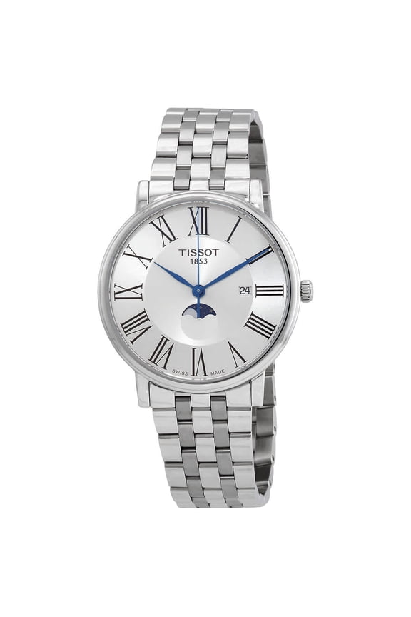 Carson Moon Phase Quartz Silver Dial Men's Watch T1224231103300