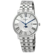 Tissot Carson Moon Phase Quartz Silver Dial Mens Watch T1224231103300