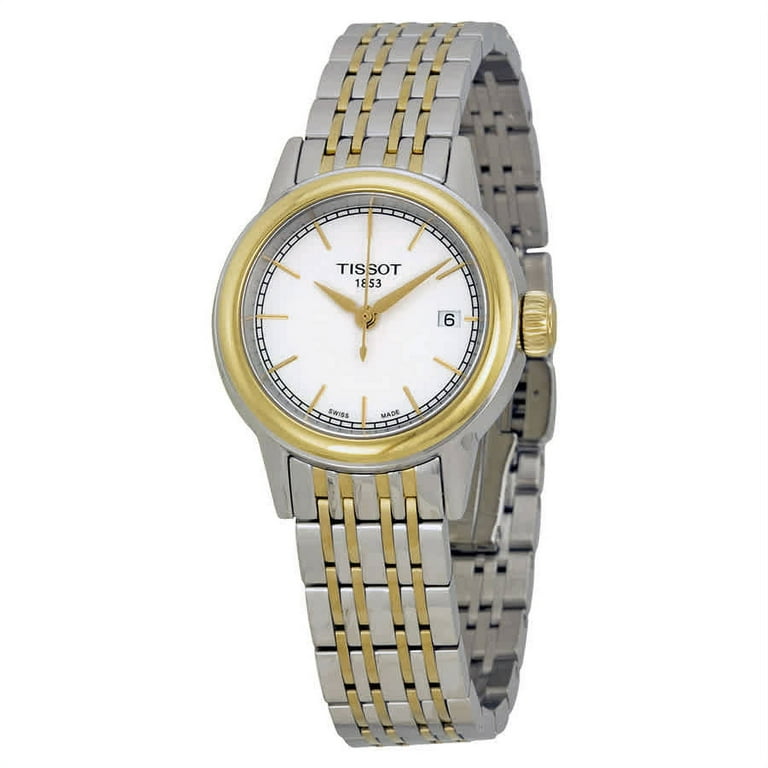 Tissot Carson White Dial Two-tone Ladies Watch T0852102201100
