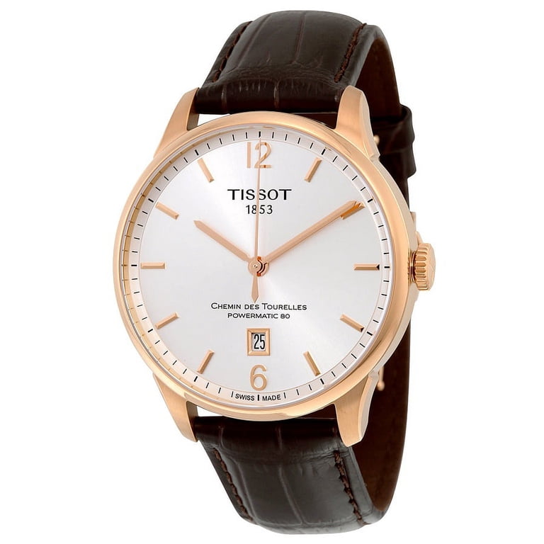 Tissot Chemin Des Tourelles Men's Automatic Watch, Rose Gold PVD