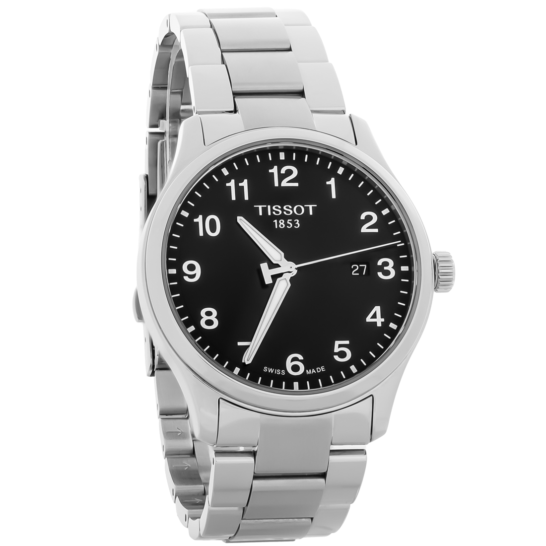 Tissot T-Sport Gent XL Black Dial Black Leather Strap Watch for Men - T116.410.16.057.00 main image 1